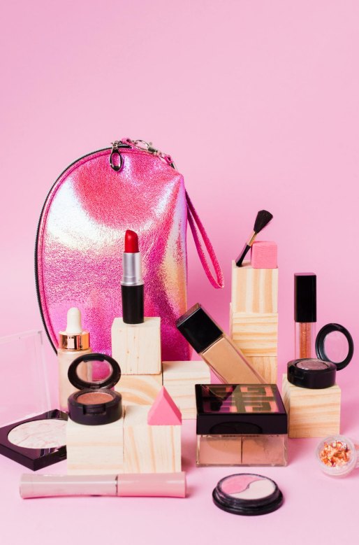 make up cosmetics and beauty case