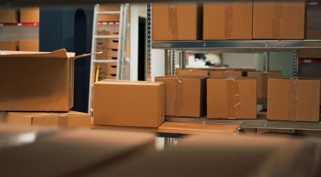 stacks of merchandise and goods